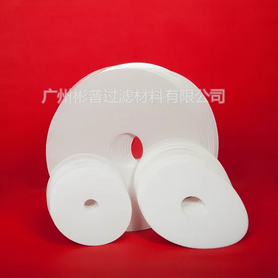 Qualitative Circular Industrial Oil Filter Paper Sheet for Electroplating 205*32mm